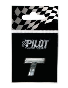 LETTERA'T'ADESIVA 3D TYPE-1 FLAT CROMATA