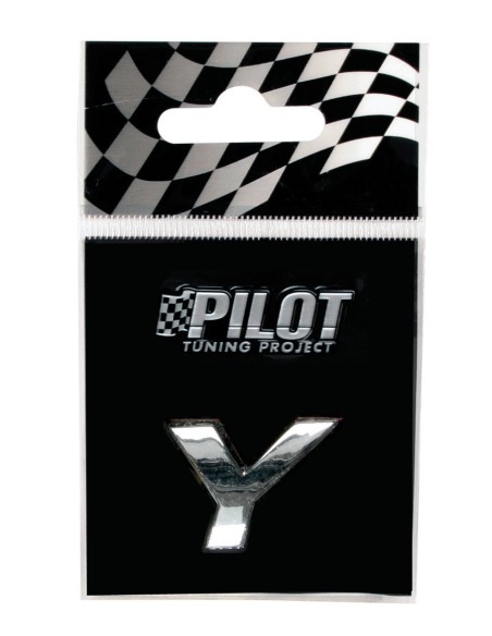 LETTERA'Y'ADES.3D T-1 MM.18 FLAT CROMATA