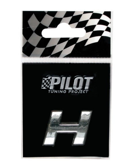 LETTERA'H'ADES.3D T-1 MM.18 FLAT CROMATA