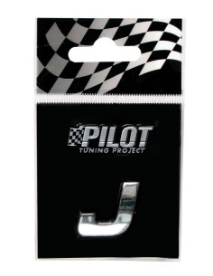 LETTERA'J'ADES.3D T-1 MM.18 FLAT CROMATA