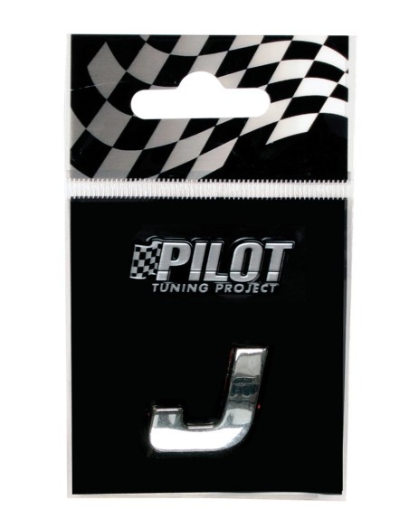 LETTERA'J'ADES.3D T-1 MM.18 FLAT CROMATA