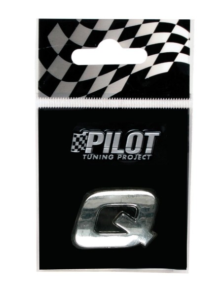 LETTERA'Q'ADES.3D T-1 MM.18 FLAT CROMATA