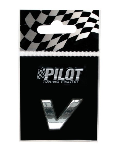 LETTERA'V'ADES.3D T-1 MM.18 FLAT CROMATA