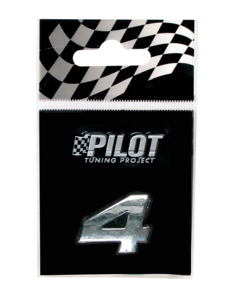 NUMERO'4'ADES.3D T-1 MM.18 FLAT CROMATA