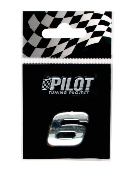 NUMERO'6'ADES.3D T-1 MM.18 FLAT CROMATA