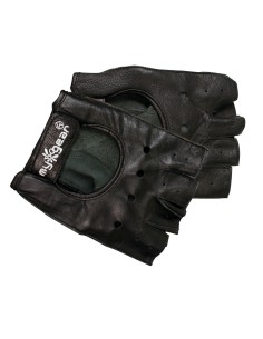 -GUANTI PELLE--HALF FINGER-- MEZZE DITA TAGLIA XL-