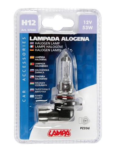 LAMPADIN.H12 12V 53W PZ20D