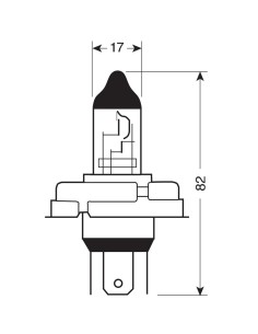 LAMPADINA H5 12V 100/80W P45T 2