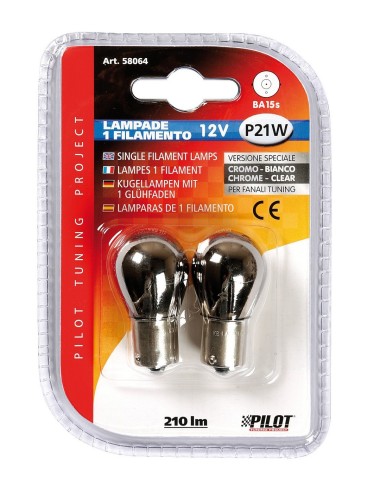 CP.LAMPADIN.12V.BAU15S 21W 1 FILAM.CROMO-CH.