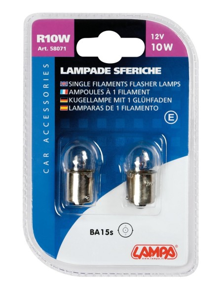 CP.LAMPADIN.SFERICA 12V 10W BA15S