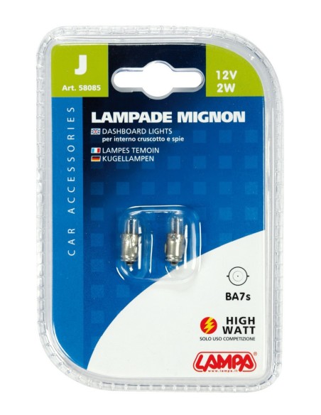 CP.LAMPADIN.MIGNON 12V 2W BA7S