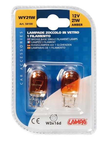 CP.LAMPADINA WY21W AMBRA