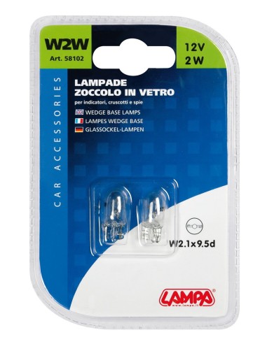CP.LAMPADINE 12V W2.1X9.5D 2W