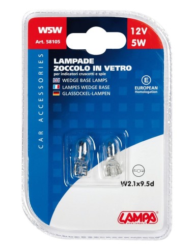 CP.LAMPADE ZOCC.VETRO 5W T10