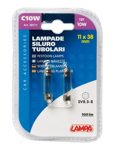CP.LAMPADIN.SILUR.10W SV8,5 11X38