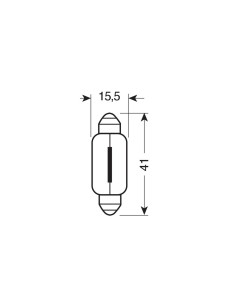 CP.LAMPADINE TUBOLARE 18W SV8,5 15X41 2