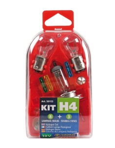 KIT LAMPADIN.H4 8 LAMPADE + 3 FUSIBILI 2