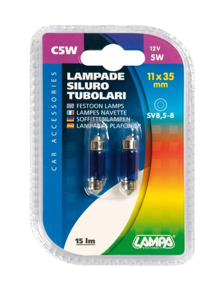 CP.LAMPADIN.TUBOL. 5W 11X35 BLU