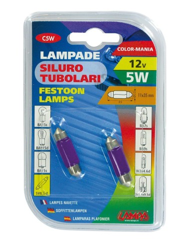 CP.LAMPADIN.TUBOL. 5W 11X35 VIOLA