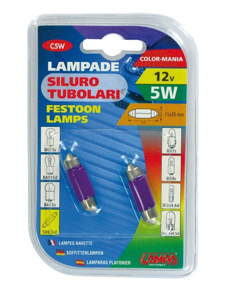 CP.LAMPADIN.TUBOL. 5W 11X35 VIOLA