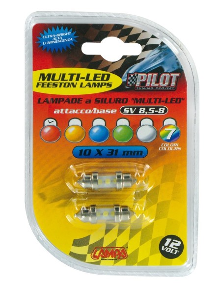 CP.LAMPADIN.SIL.31MM 3LED ROSSO