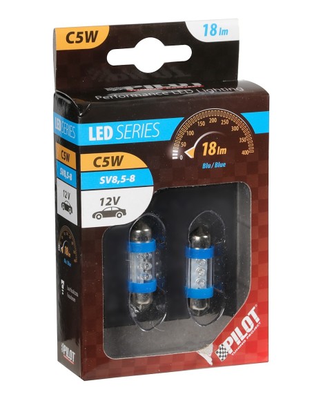 CP.LAMPADIN.SIL.36mm 3 LED BLU'