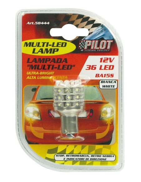 LAMPADIN.36 LED BIANCO BA15S