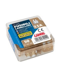 CONF.50 PZ.FUSIBILI BILAMA 7,5 A 2