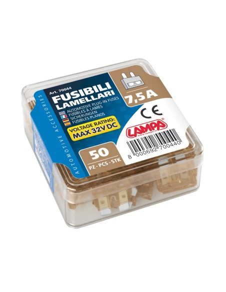 CONF.50 PZ.FUSIBILI BILAMA 7,5 A
