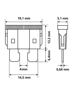 CART.FUSIBILI LAMELLARI 6 PZ. 2