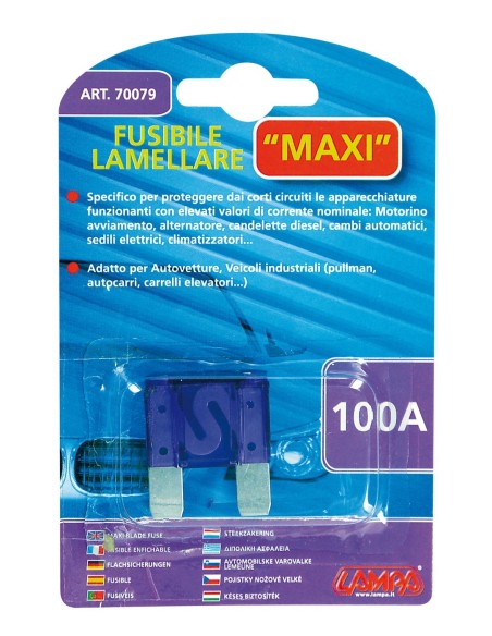 FUSIBILE LAMELLARE -MAXI- 100A-