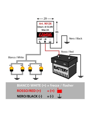 INTERMITTENZA FRECCE A LED