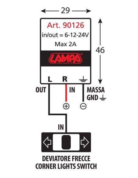 INTERMITTENZA FRECCE A LED
