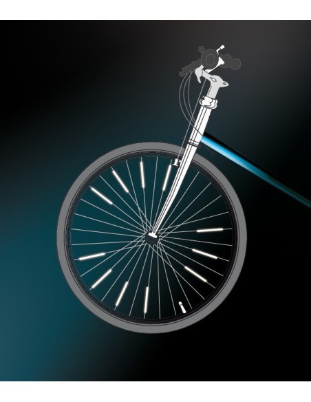 SET 10 BANDE RIFLETTENTI 3M SCOTCHLITE PER RAGGI