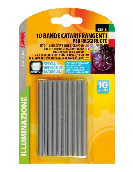 SET 10 BANDE RIFLETTENTI 3M SCOTCHLITE PER RAGGI