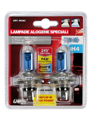 CP.LAMPADINE H4--BLU-XE--24V. 130/100 W-