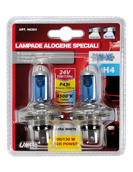CP.LAMPADINE H4--BLU-XE--24V. 130/100 W-