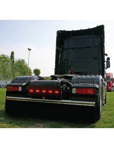 FANALE LUCE INGOMBRO -PR7- 4LED 24V ROSSA