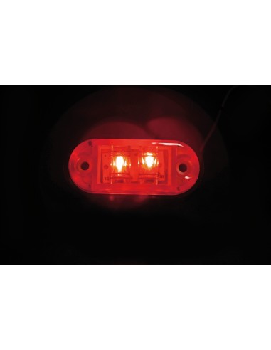 FANALE LUCE INGOMBRO -PR3- 2LED 24V ROSSA
