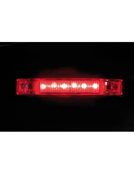 FANALE INGOMBRO PR5 6 LED 24V ROSSA