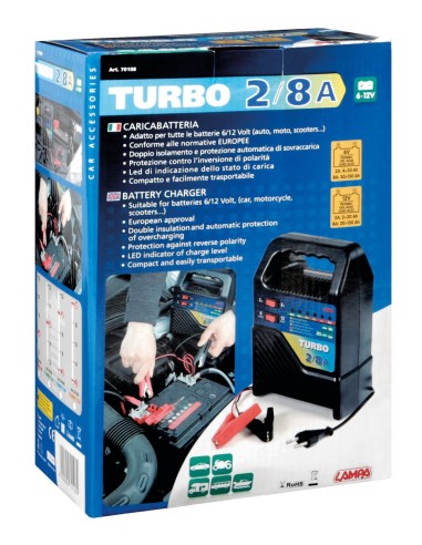 CARICA BATTERIA -TURBO 8- 8 AH.