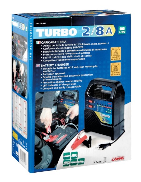 CARICA BATTERIA -TURBO 8- 8 AH.