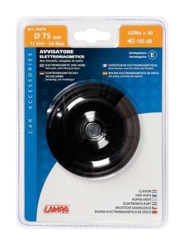 AVVISATORE ACUSTICO DIAM 75MM 12V