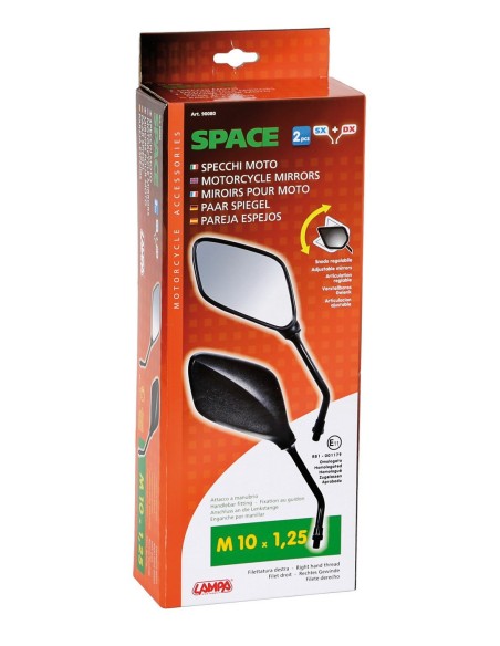COPPIA SPECCHI MOTO -SPACE-