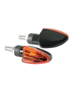 CP.FRECCE MOTO MOD.-ARROW-LAMPADA VETRO ARANCIO