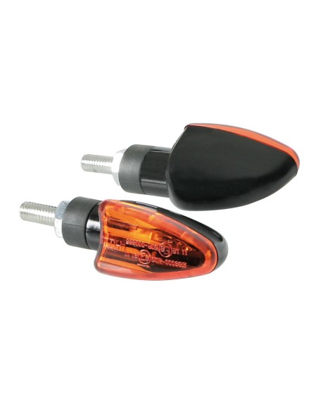 CP.FRECCE MOTO MOD.-ARROW-LAMPADA VETRO ARANCIO