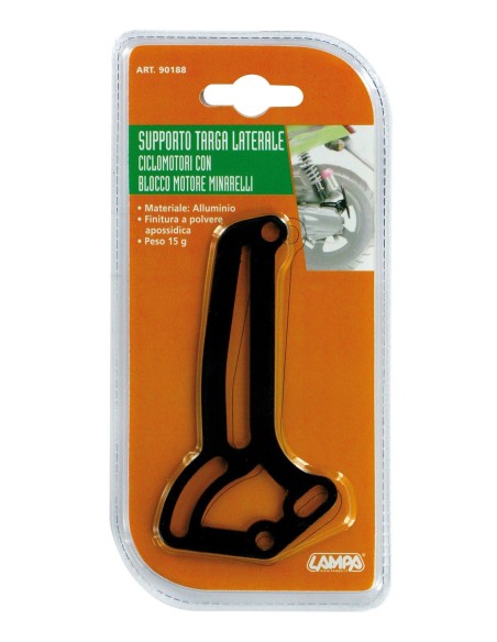 STAFFA TARGA MOTO LATERALE 50 CC BLOCCO MINARELLI