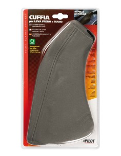 CUFFIA LEVA FRENO PELLE GRIGIA