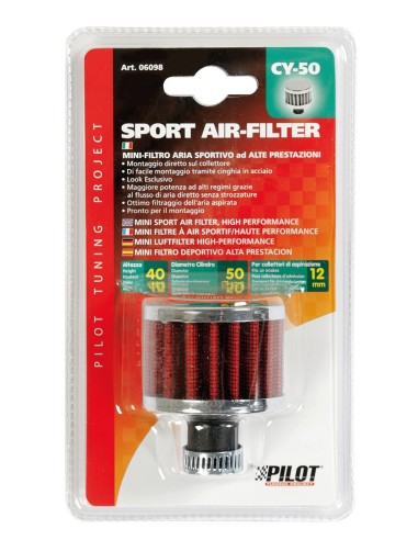 FILTRO ARIA 12 MM.CILINDRICO