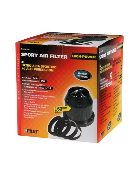 FILTRO CON CARENA CARBON-LOOK